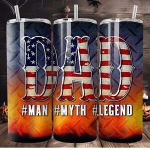 Handcrafted Father’s Day Sublimation 20oz skinny tumbler